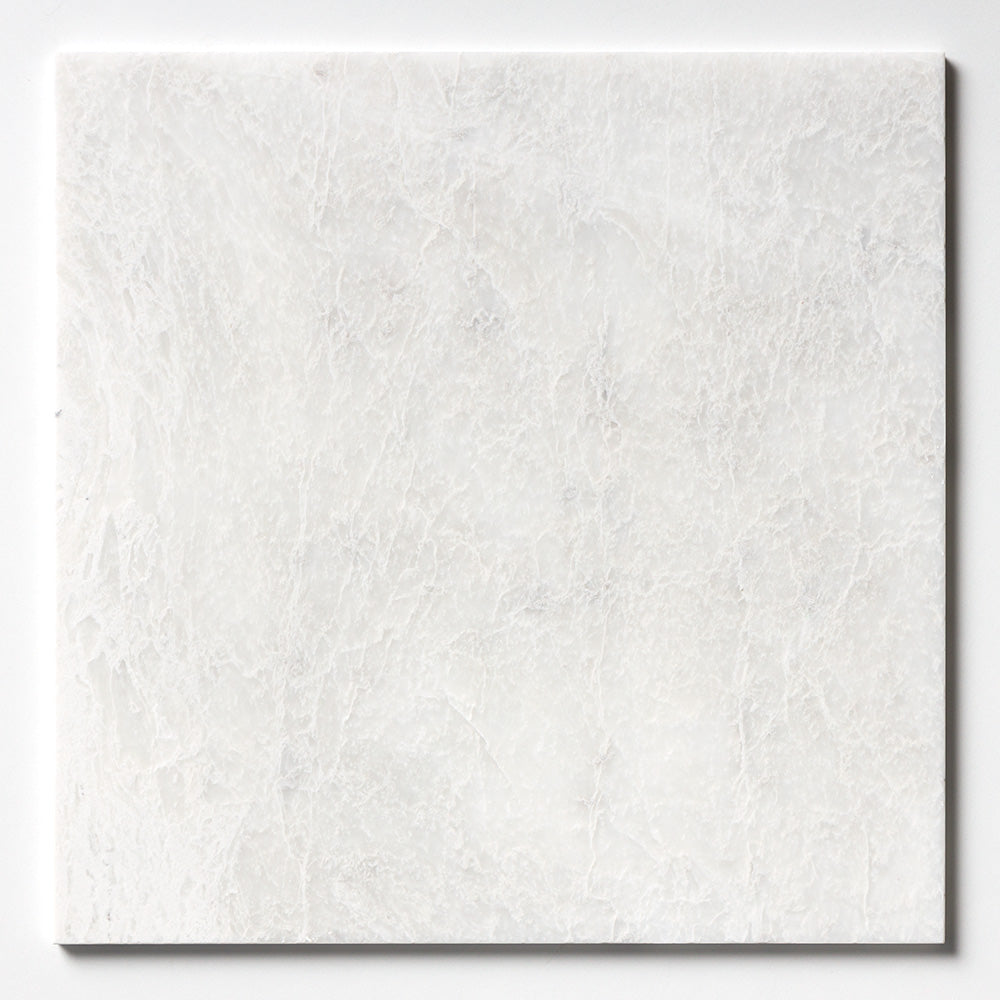 Alpina White Honed Marble Tile 305x305x10mm