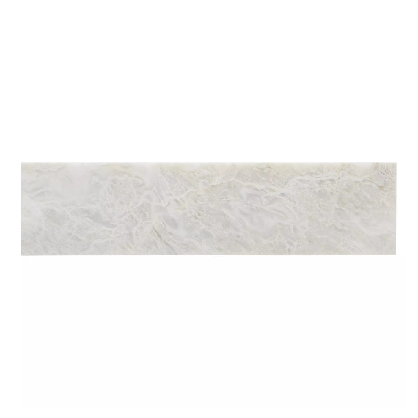 Alpine White Honed Marble Tiles 75x305x12mm