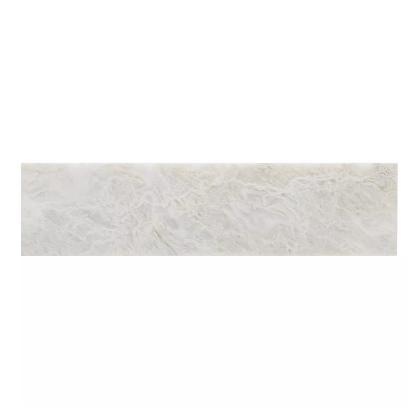 Alpine White Honed Marble Tiles 75x305x12mm