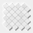 Marble Tiles - Carrara Polished Arabesque Marble Mosaic Tiles Floor Wall Decor - intmarble