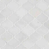 Marble Tiles - Carrara Polished Arabesque Marble Mosaic Tiles Floor Wall Decor - intmarble