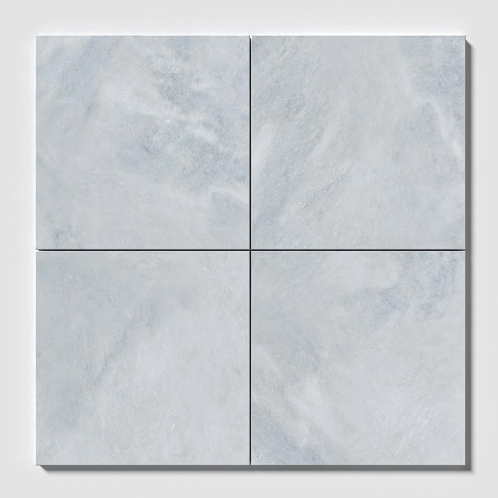 Bardiglio Honed Grey Marble Tiles 457x457x12mm