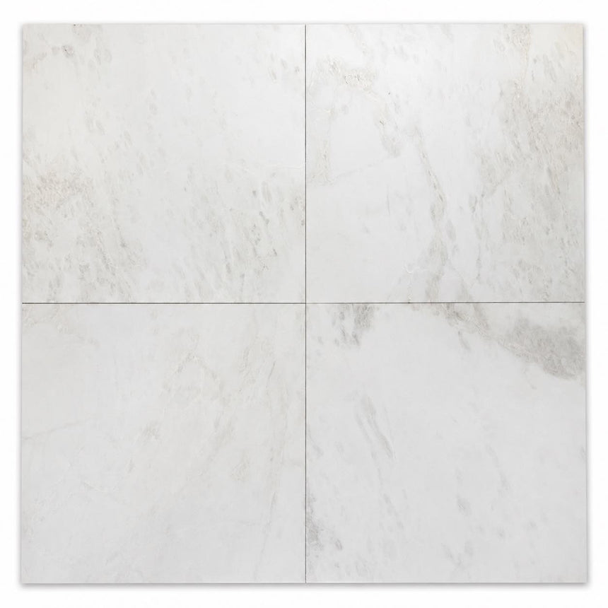 Bianco Namibia Honed Marble Tiles 400x400x12mm