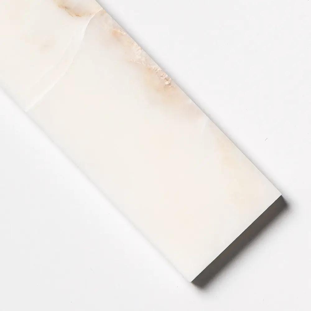 Calacatta Amber Honed Subway Marble Tile – 100 × 610 × 12 mm