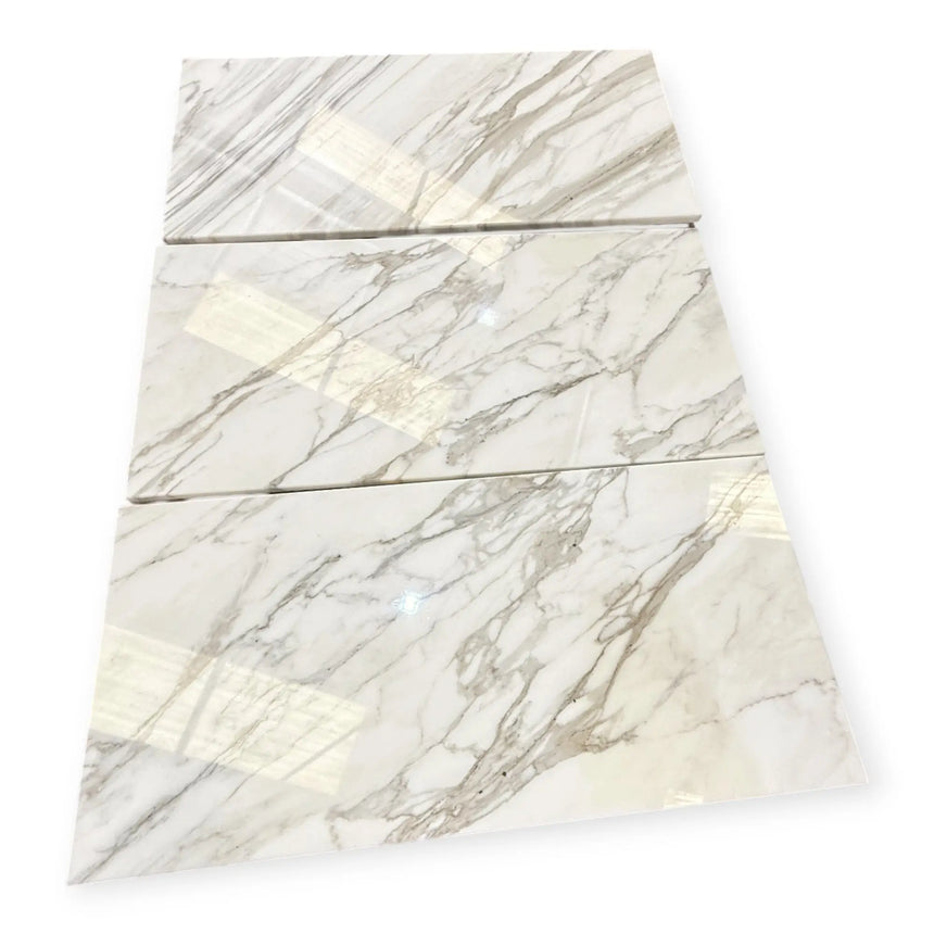 Calacatta Bergoni Polished Italian Marble Tile
