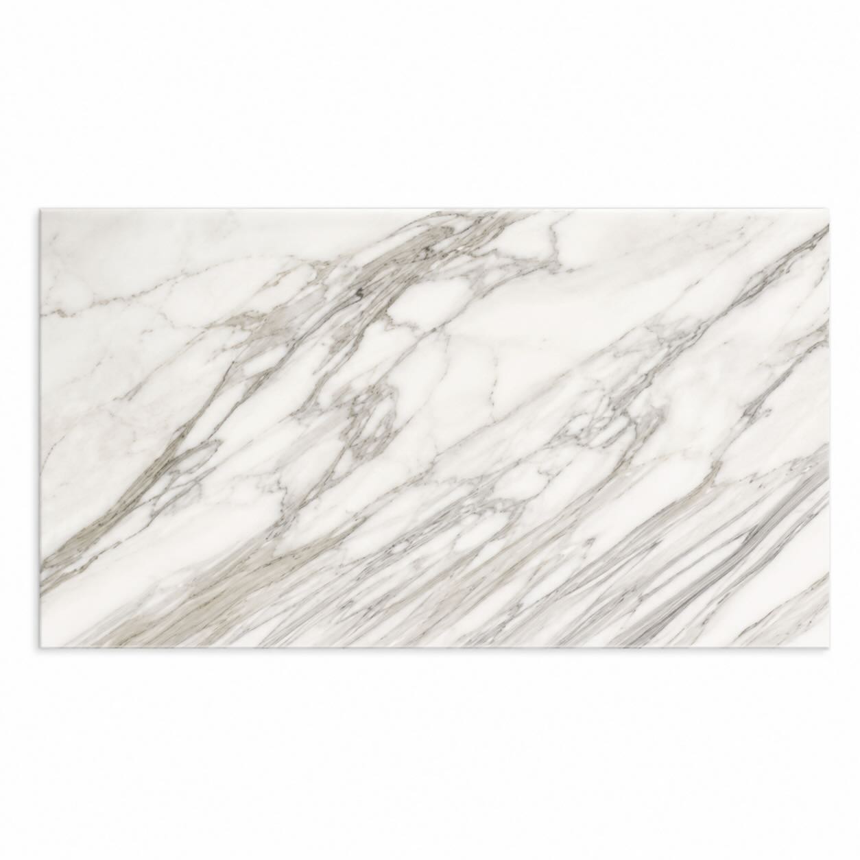 Calacatta Bergoni Polished Italian Marble Tile 305 × 610 mm