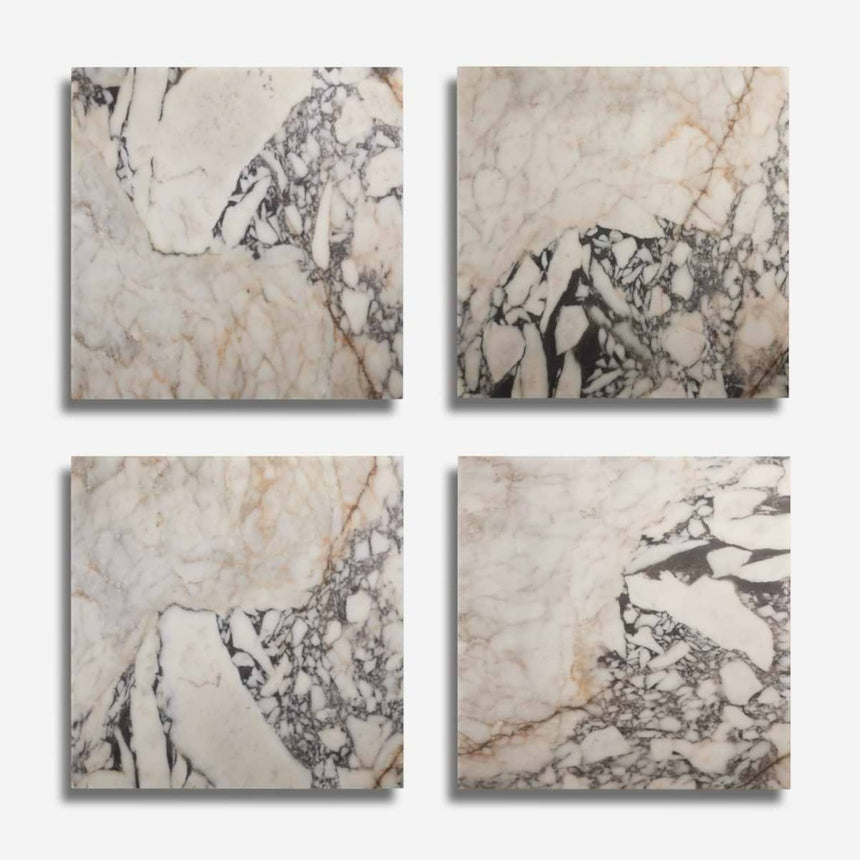 Calacatta Violetta Monet Honed Marble Tiles 610x610x20mm