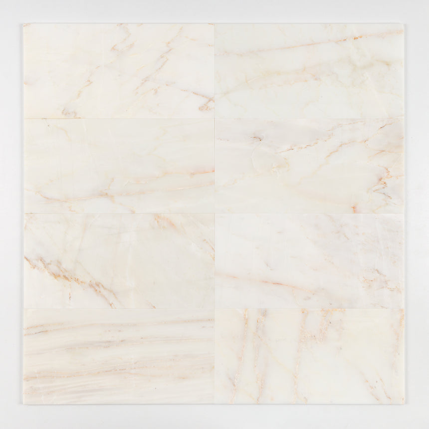 Calacatta Amber Honed Marble Tiles