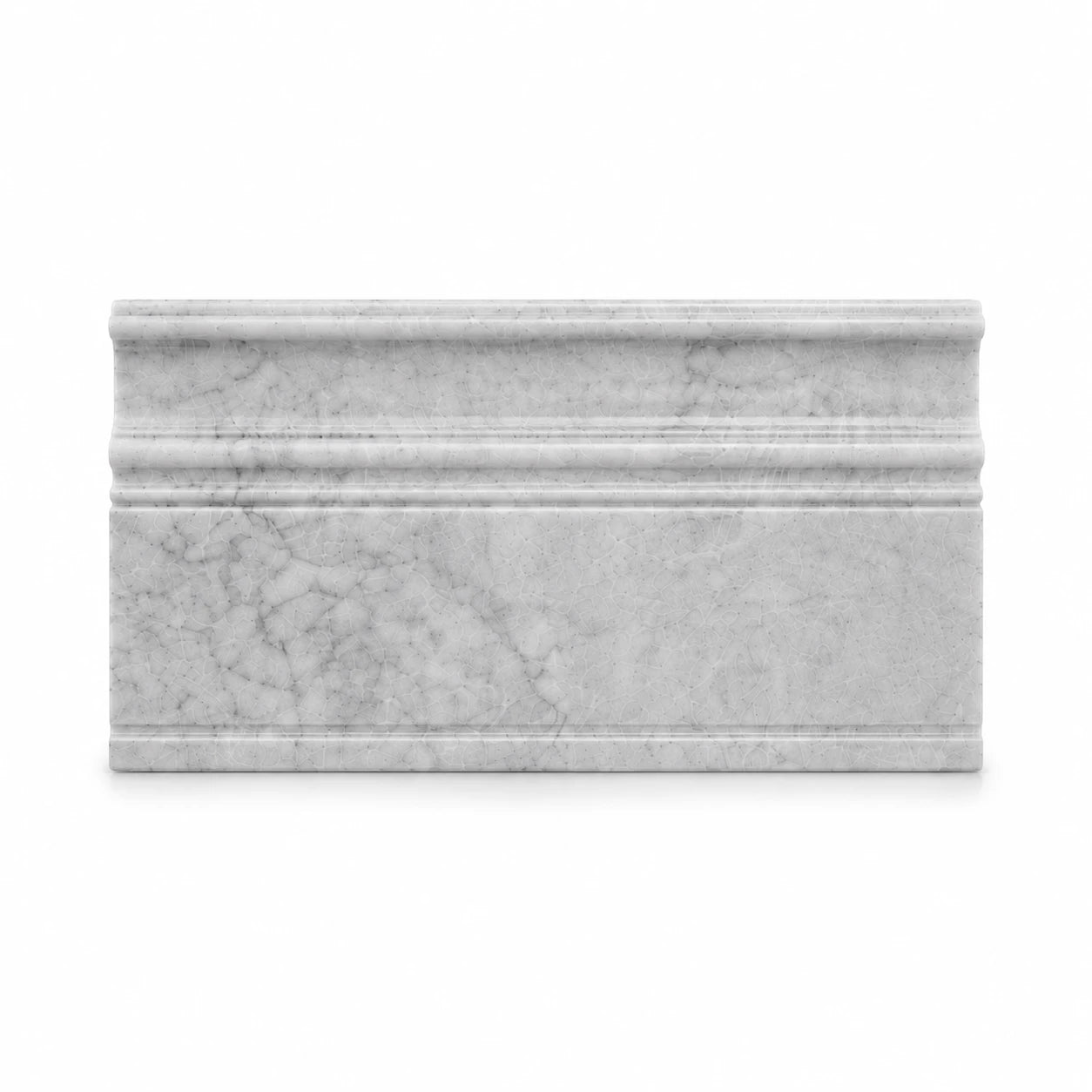Carrara CD Marble Base Art Deco Skirting Board | 130x305x18mm