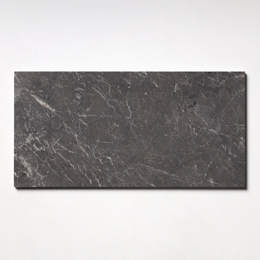 Fitz Black Honed Marble Tile – 150 × 300 × 15 mm