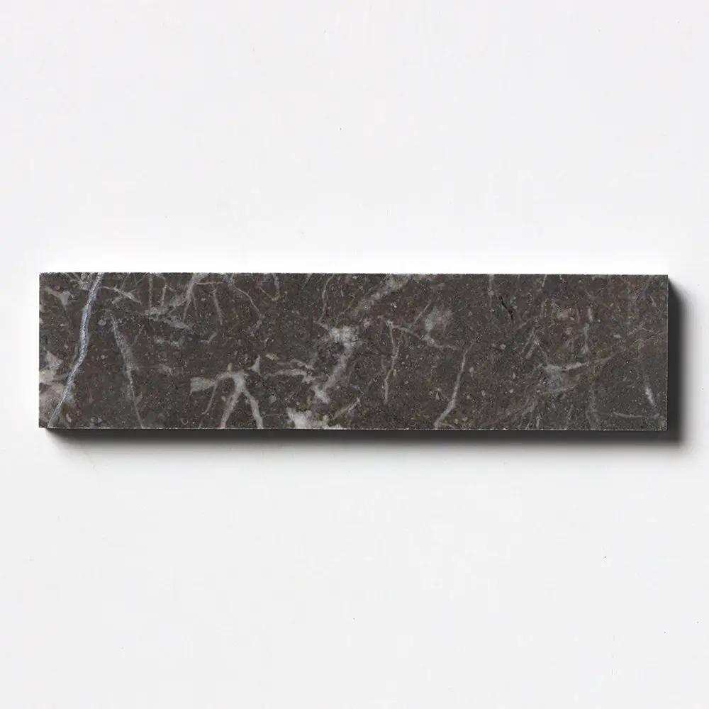 Fitz Black Honed Subway Marble Tile