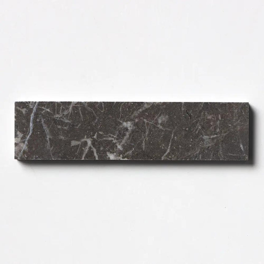 Fitz Black Honed Subway Marble Tile