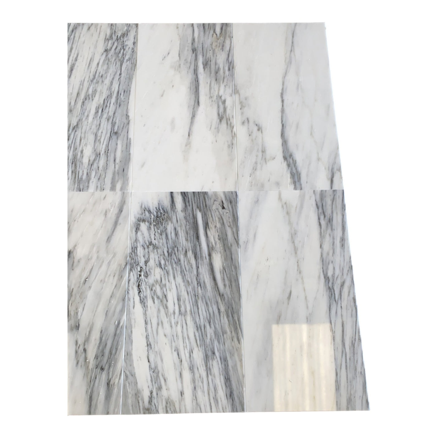 Italian Calacatta Skyfall Polished Marble Tile 305x610mm | Luxury Marble Tiles UK