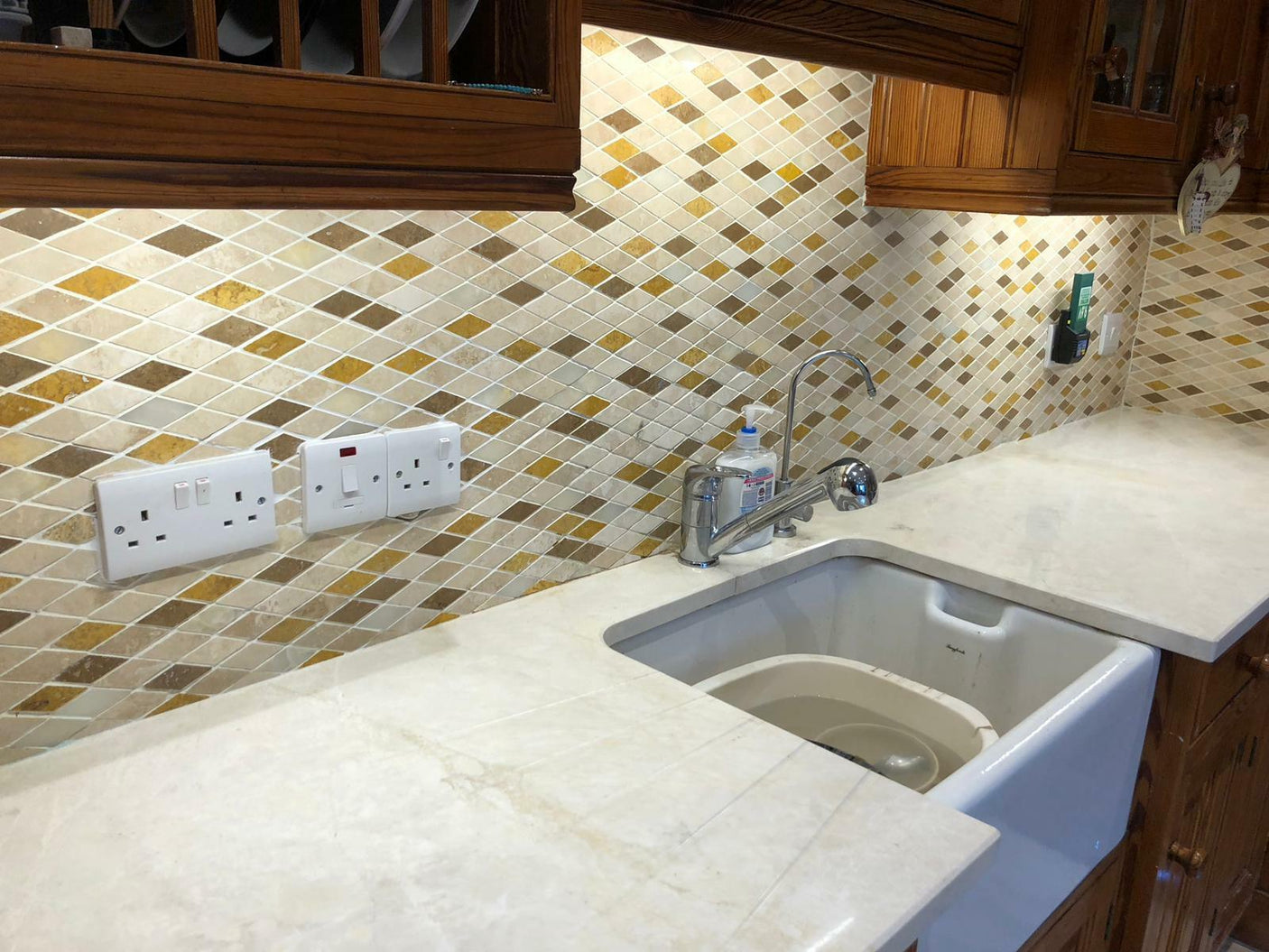 Mix Diamond Natural Stone Mosaic Tiles
