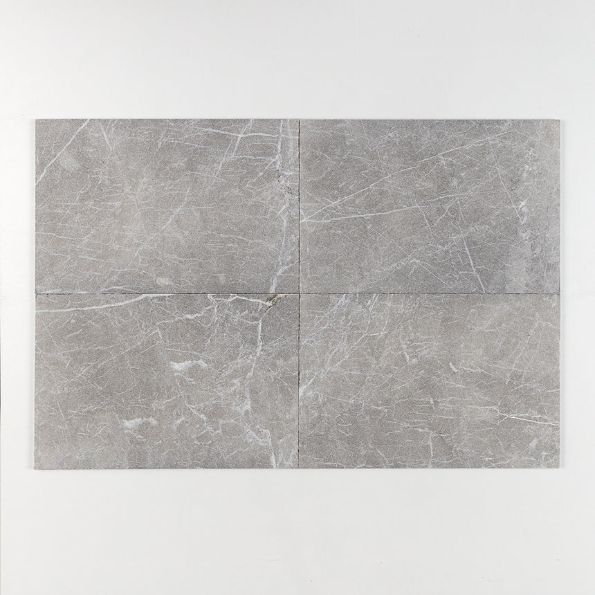 Natural black marble stone tile with aged surface