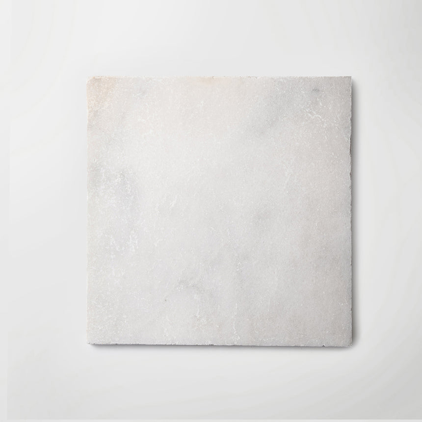 Chequer White / Black Tumbled Marble Tiles