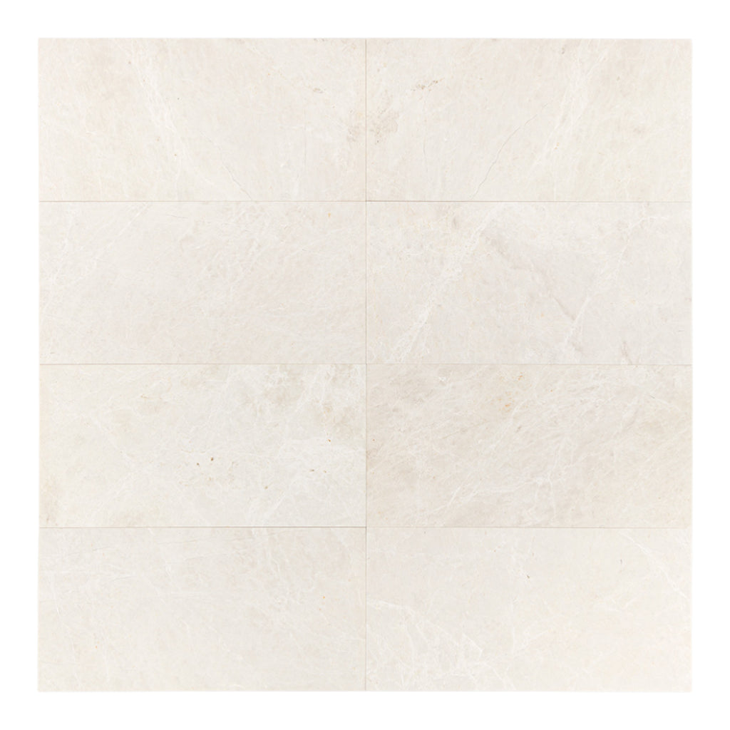 White Emperador Honed Marble Tiles 305x610x12mm