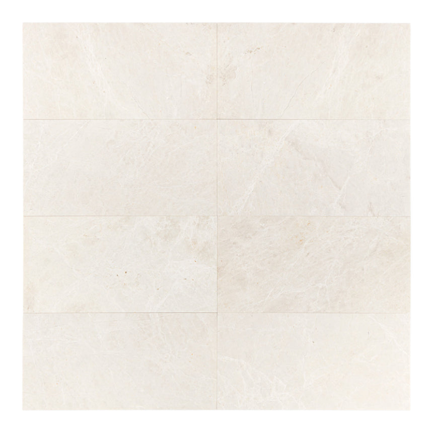White Emperador Honed Marble Tiles 305x610x12mm