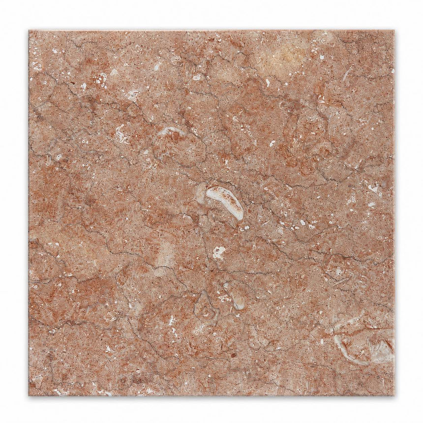 Rossa Verona Pink Italian Polished Marble Tile – 400 × 400 × 10 mm