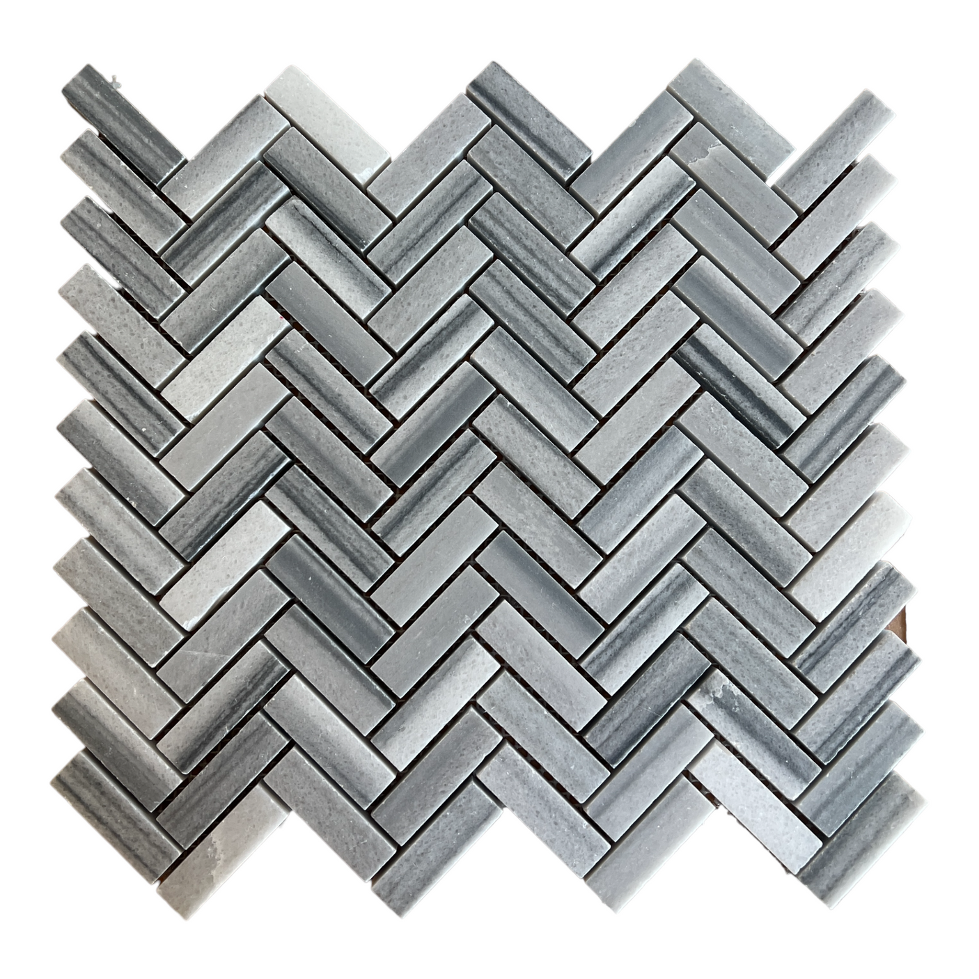 Skyline Honed Herringbone Marble Mosaics