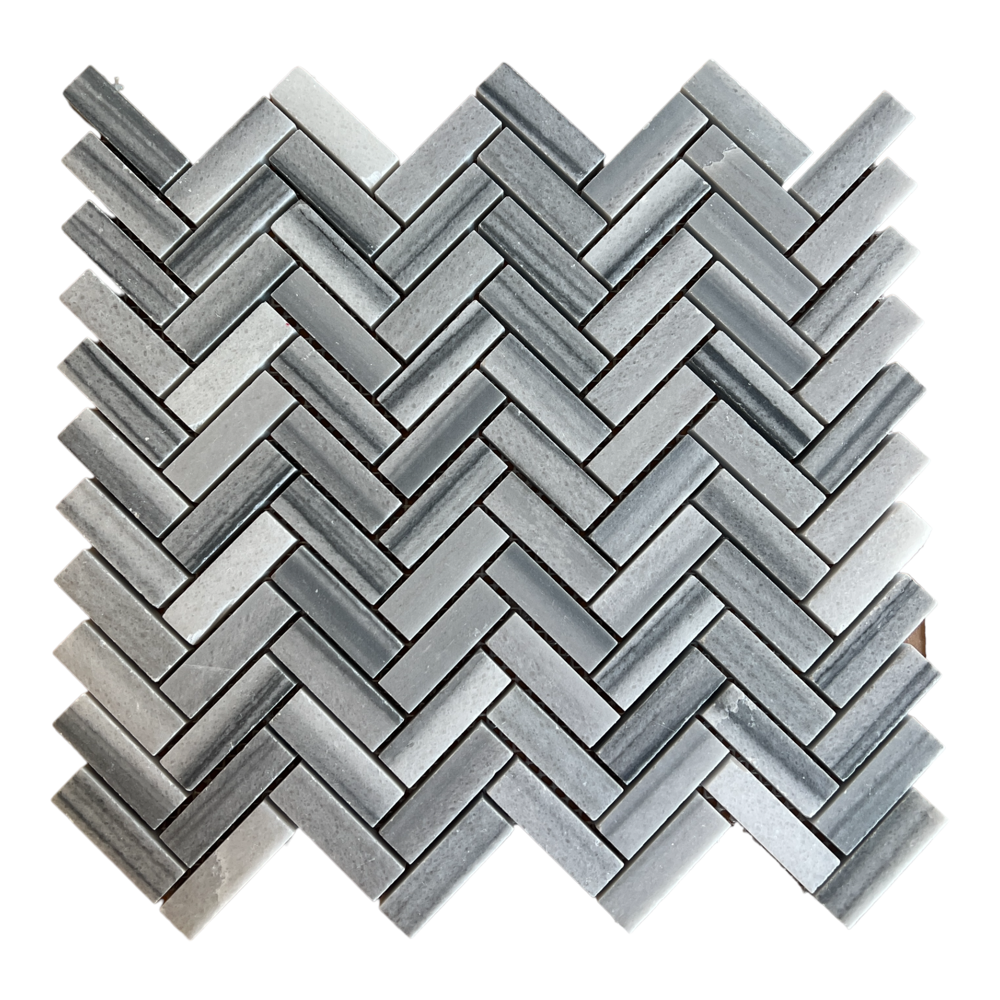 Skyline Honed Herringbone Marble Mosaics