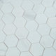 Bianco Dolomite Polished Marble Hexagon Mosaic Tile 48x48x10mm