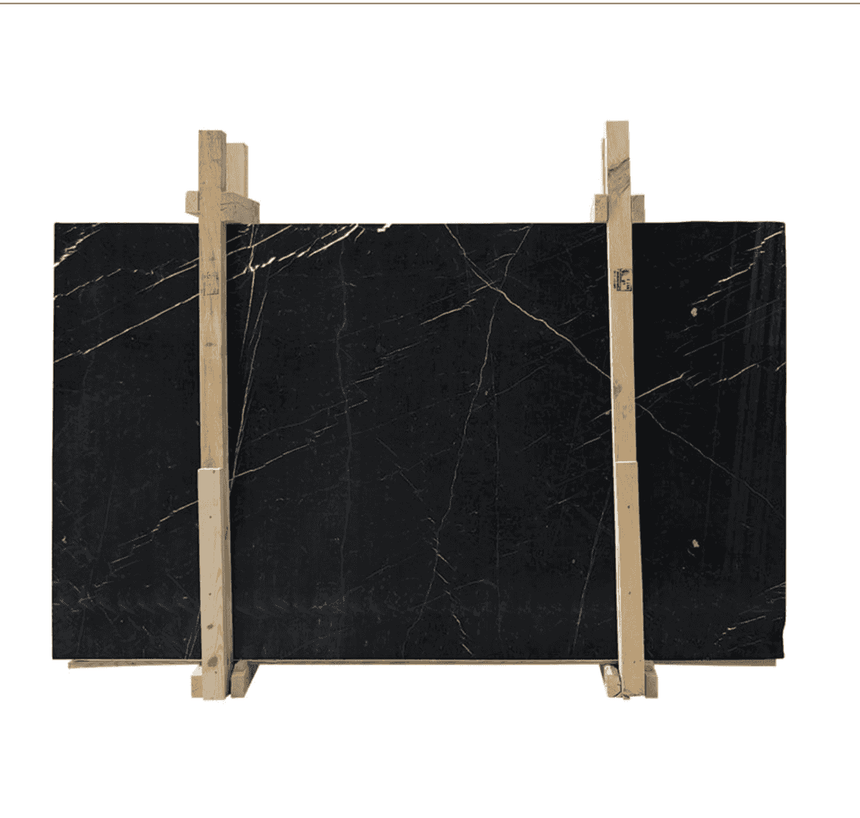 Marble Tiles - Carrara Black Marble Slab - intmarble
