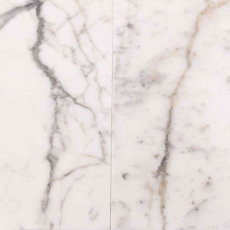 Marble Tiles - Italian Calacatta Gold Honed Marble Tiles 305x610mm - intmarble