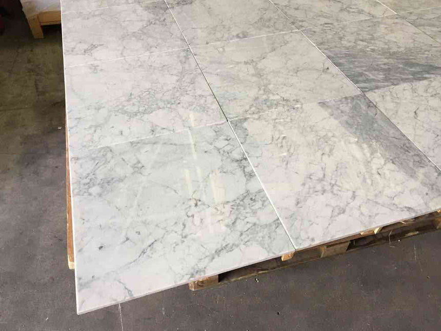 Marble Tiles - Bardiglio Polished Italian Marble Tiles 400x400mm - intmarble