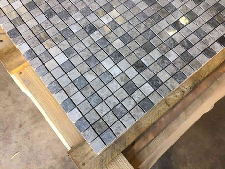 Marble Tiles - Marble Mosaic Milano Polished Mix Marble Mosaic Tiles 25x25x10mm - intmarble