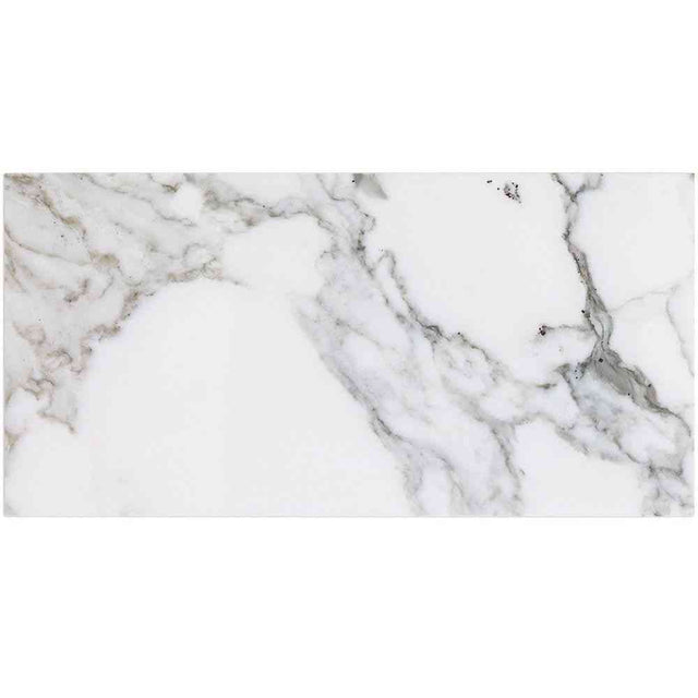 Marble Tiles - Calacatta Polished Italian Marble Tiles 150x305x10mm - intmarble