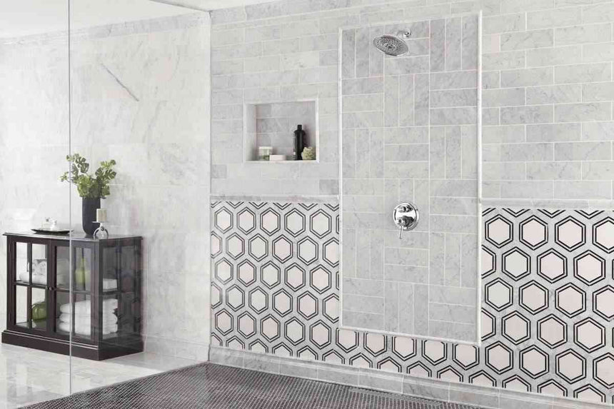 Marble Tiles - Marble Dado Carrara Marble Polished Moulding 47x305x26mm - intmarble