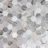 Marble Tiles - Skyline Polished Hexagon Marble Mosaic Tiles 50x50mm - intmarble