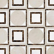 Marble Tiles - Rounded Square Waterjet  Crema Marfil Emperador Bianco Sivec Marble Decor - intmarble