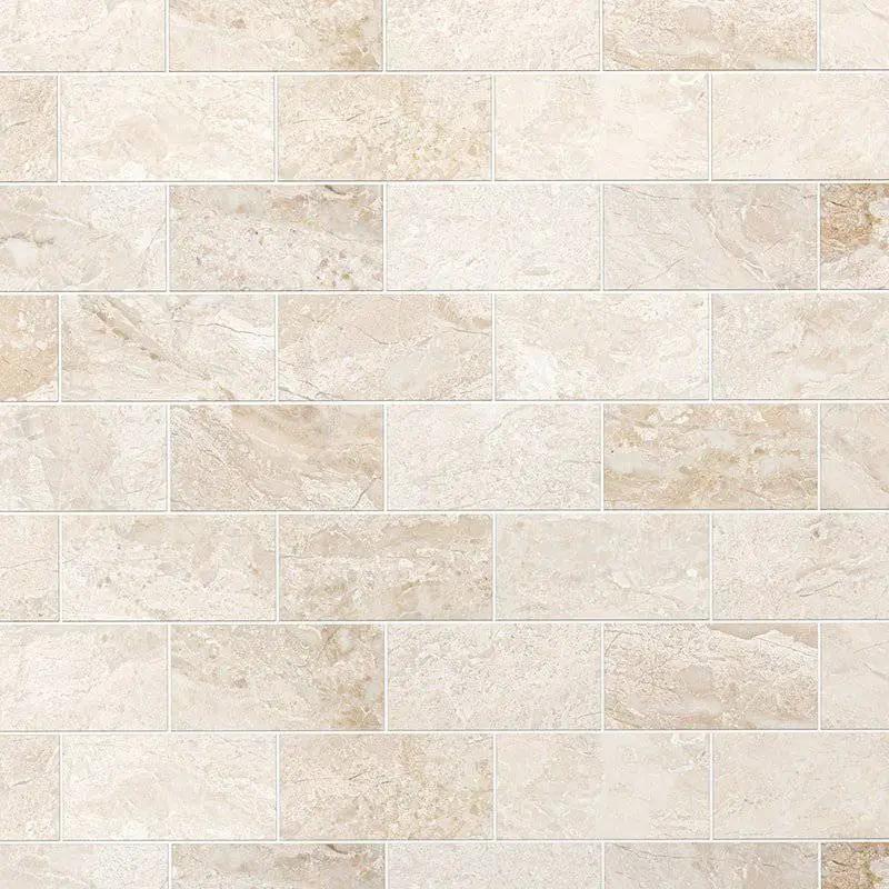 Marble Tiles - Royal Cream Honed Subway Metro Marble Tiles 70x140x10mm - intmarble