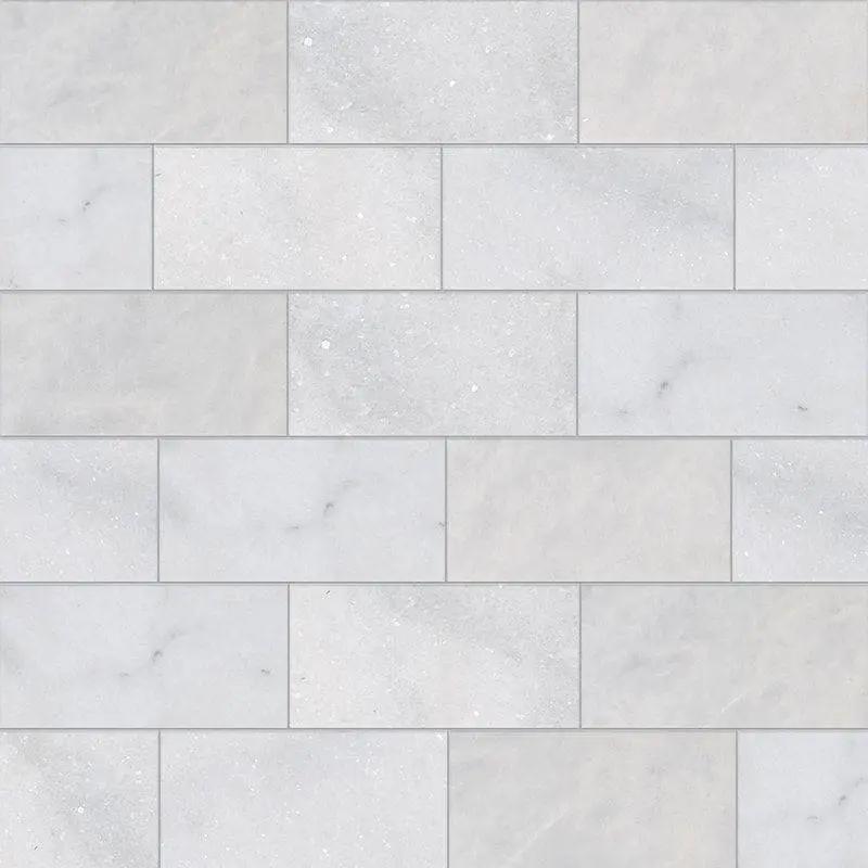 Marble Tiles - Bianco Carrara T Honed Marble Tiles - intmarble