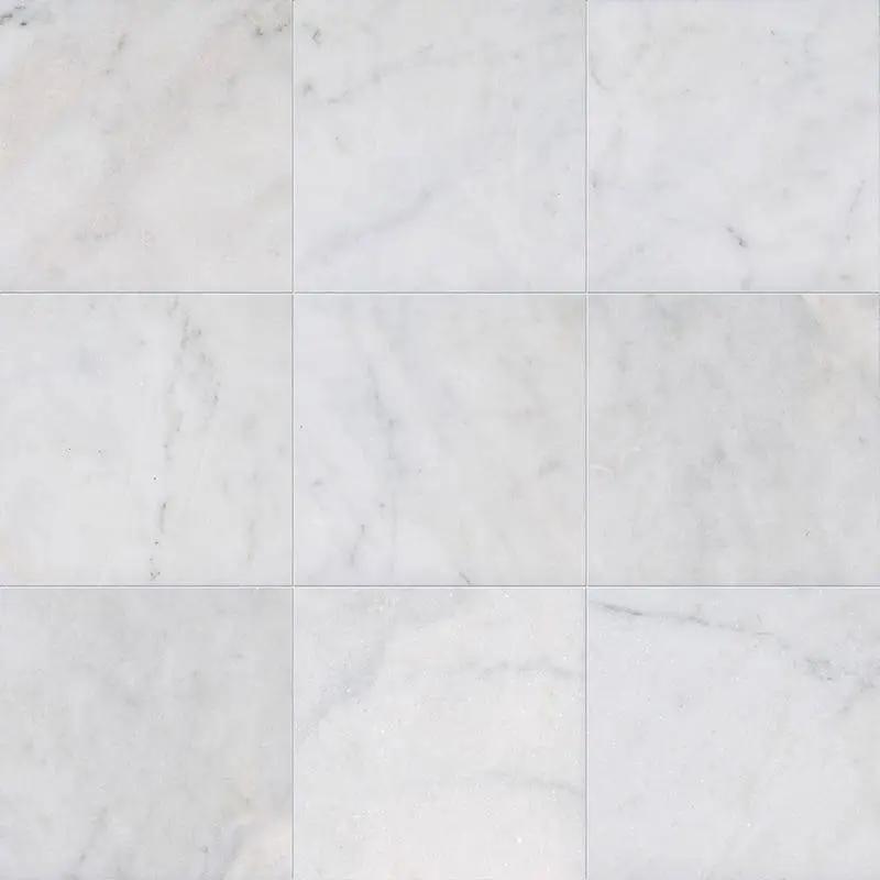 Marble Tiles - Bianco Ibiza Honed Marble Tiles 610x610x15mm - intmarble
