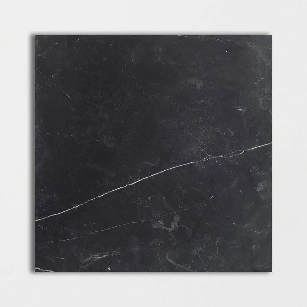 Marble Tiles - Elegant Black Polished Marble Tiles Floor Wall 750x750x20mm - intmarble