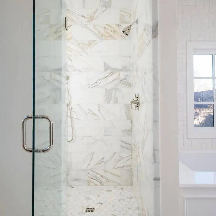 Marble Tiles - Calacatta Gold Italian Honed Subways Marble Tiles Subways 150x300x10mm - intmarble