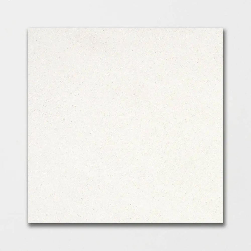 Marble Tiles - Snow White Honed Limestone Tiles 610X610x12mm - intmarble