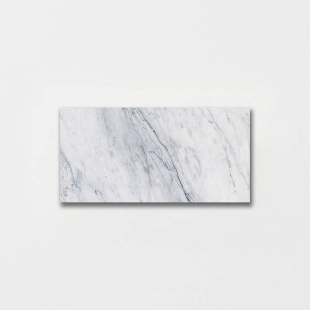 Marble Tiles - Royal White Honed Marble Tile 305x610x12mm - intmarble