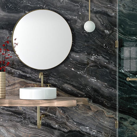 Arabescato Orobico Honed Dark Marble Tiles