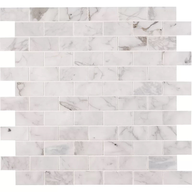 Calacatta Cressa Subway Marble Mosaic