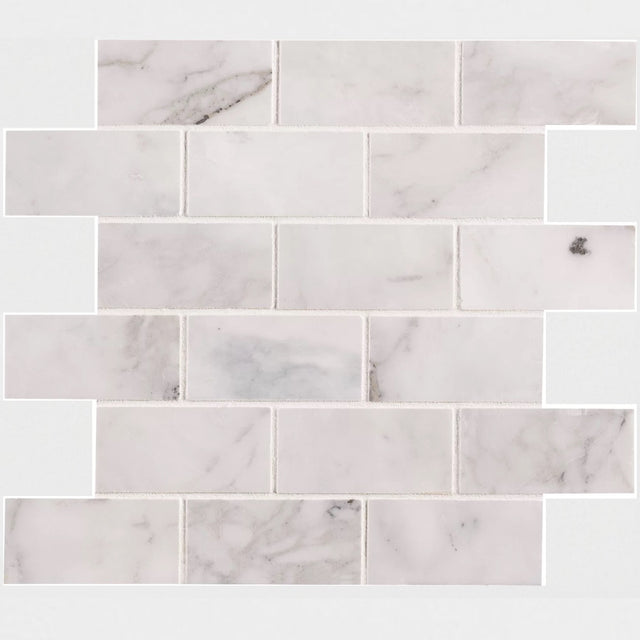 Calacatta Cressa Subway Marble Mosaic