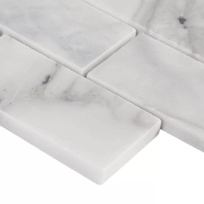 Calacatta Cressa Subway Marble Mosaic
