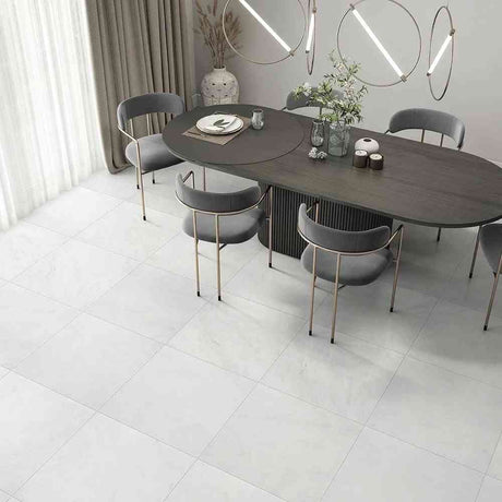 Carrara T White Honed Marble Tiles 457x457x12mm