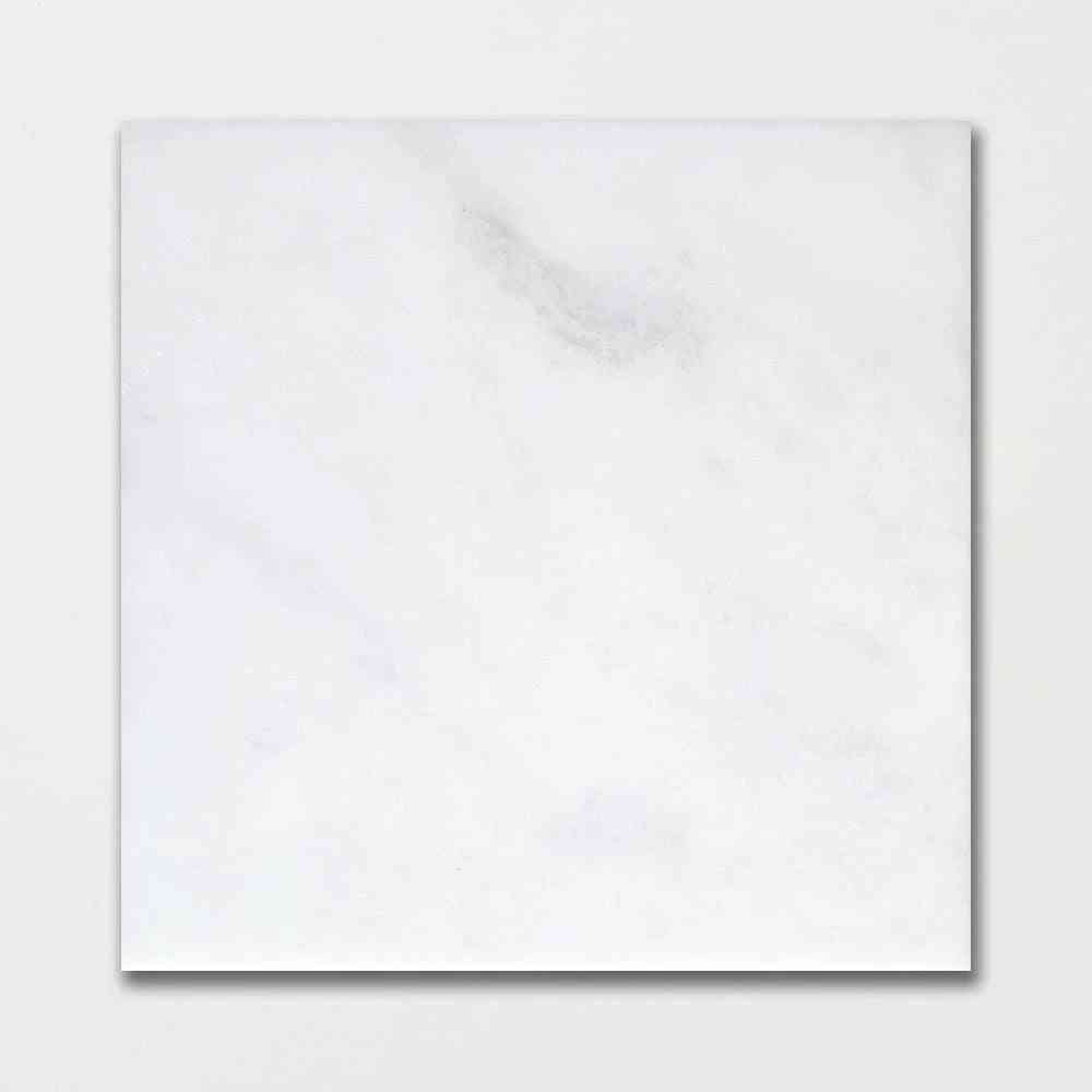 Carrara T White Honed Marble Tiles 457x457x12mm