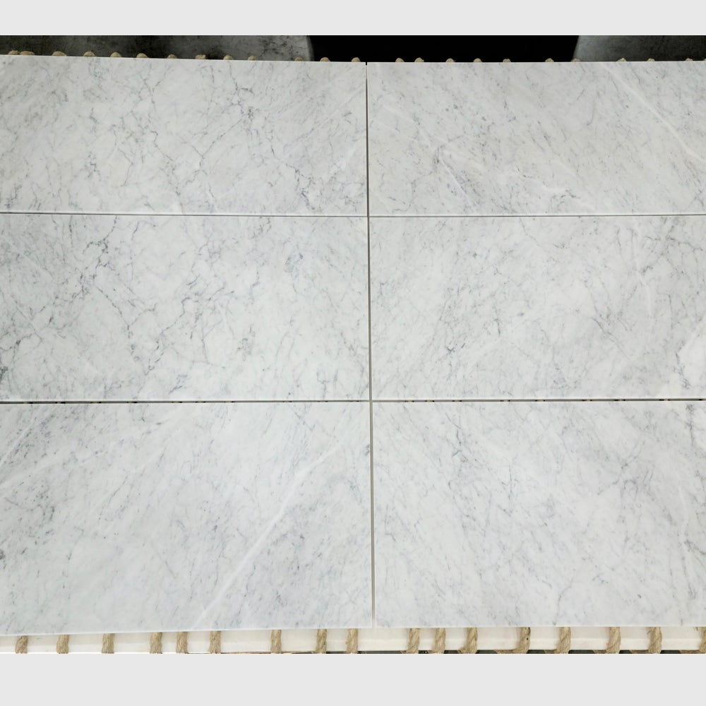 Carrara XL White Honed Italian Natural Marble Tile