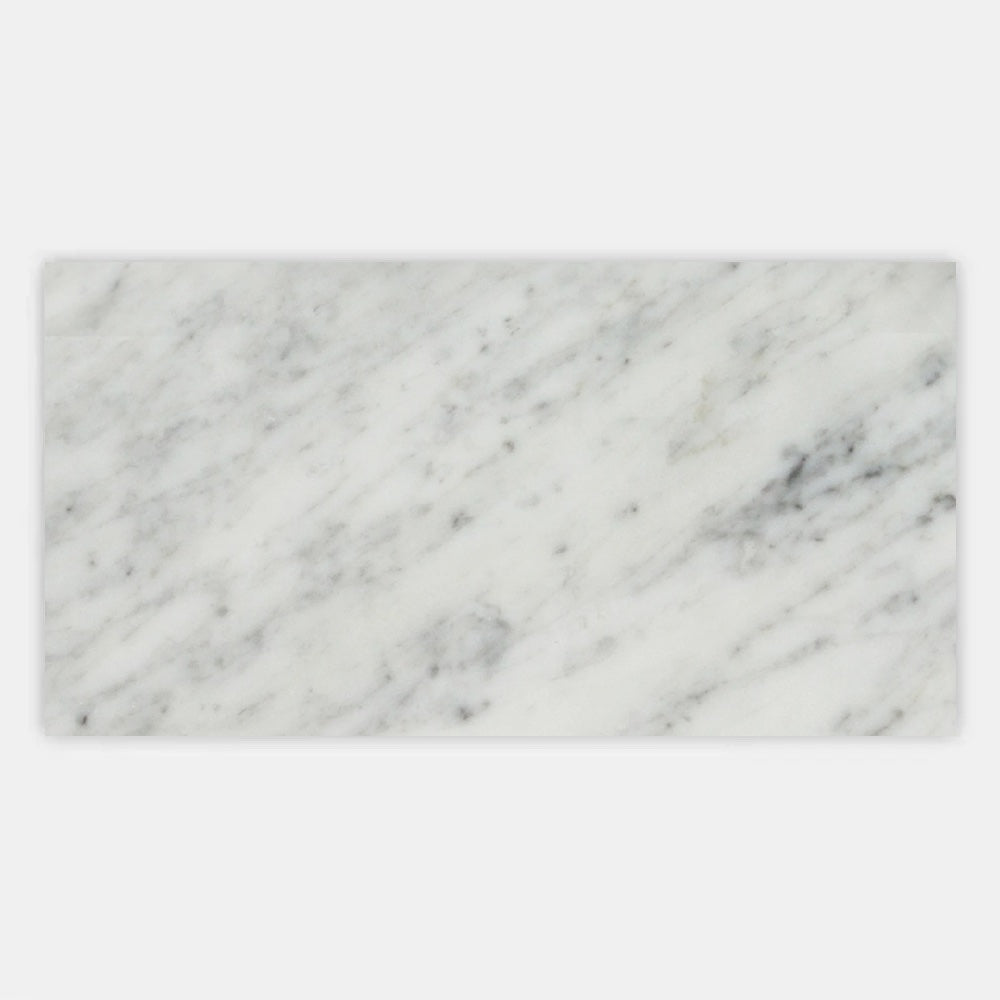 Carrara XL White Honed Italian Natural Marble Tile