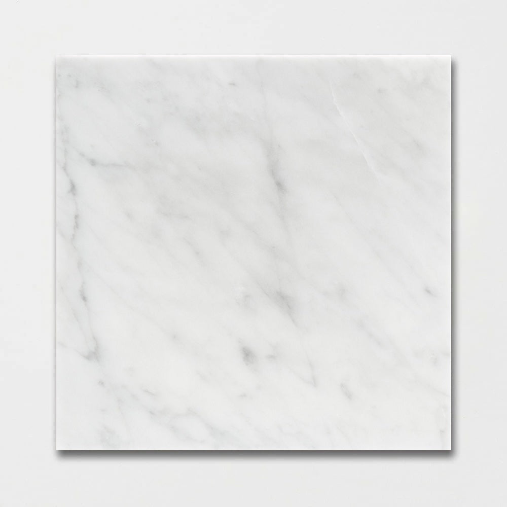 Carrara XL White Honed Italian Natural Marble Tile
